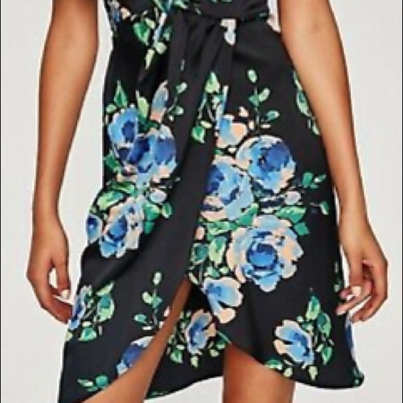 Zara Dresses Zara Knotted Floral Print Wrap Dress Poshmark